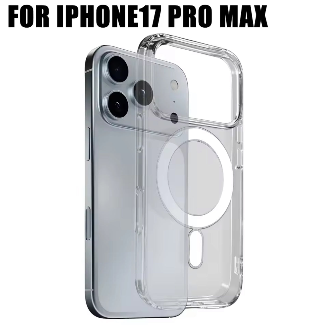 PJun Branded HD Clear MagSafe Hardshell Phone Case- iPhone 17 Series 2025 PJun Branded HD Clear MagSafe Hardshell Phone Case- iPhone 17 Series 2025